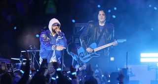 Emimem and Jack White tear the Ford Field stadium in Detroit a new one during their 2025 Thanksgiving halftime show.