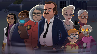 The colorful characters of new Fox TV animated show Grimsburg centred around Detective Marvin Flute (voiced by Jon Hamm)