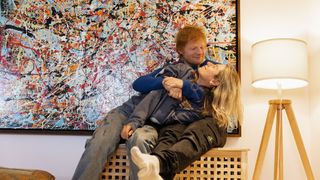 Ed Sheeran hugs his wife, Cherry Seaborn in The Sum of It All
