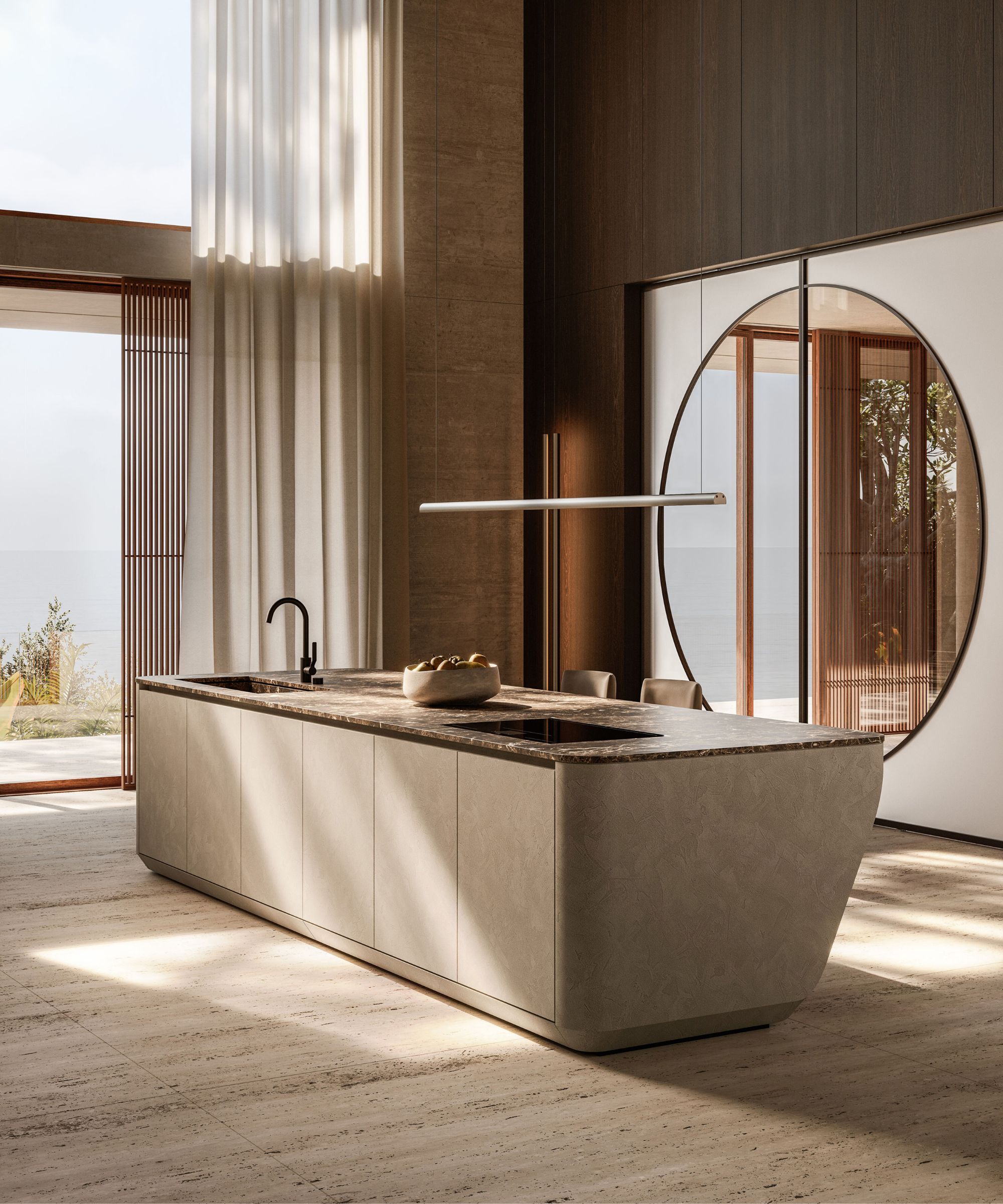 Ultra modern kitchen island