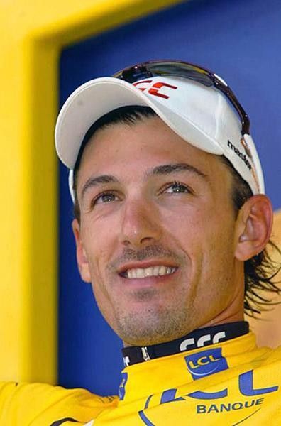 Fabian Cancellara enjoys another day in yellow
