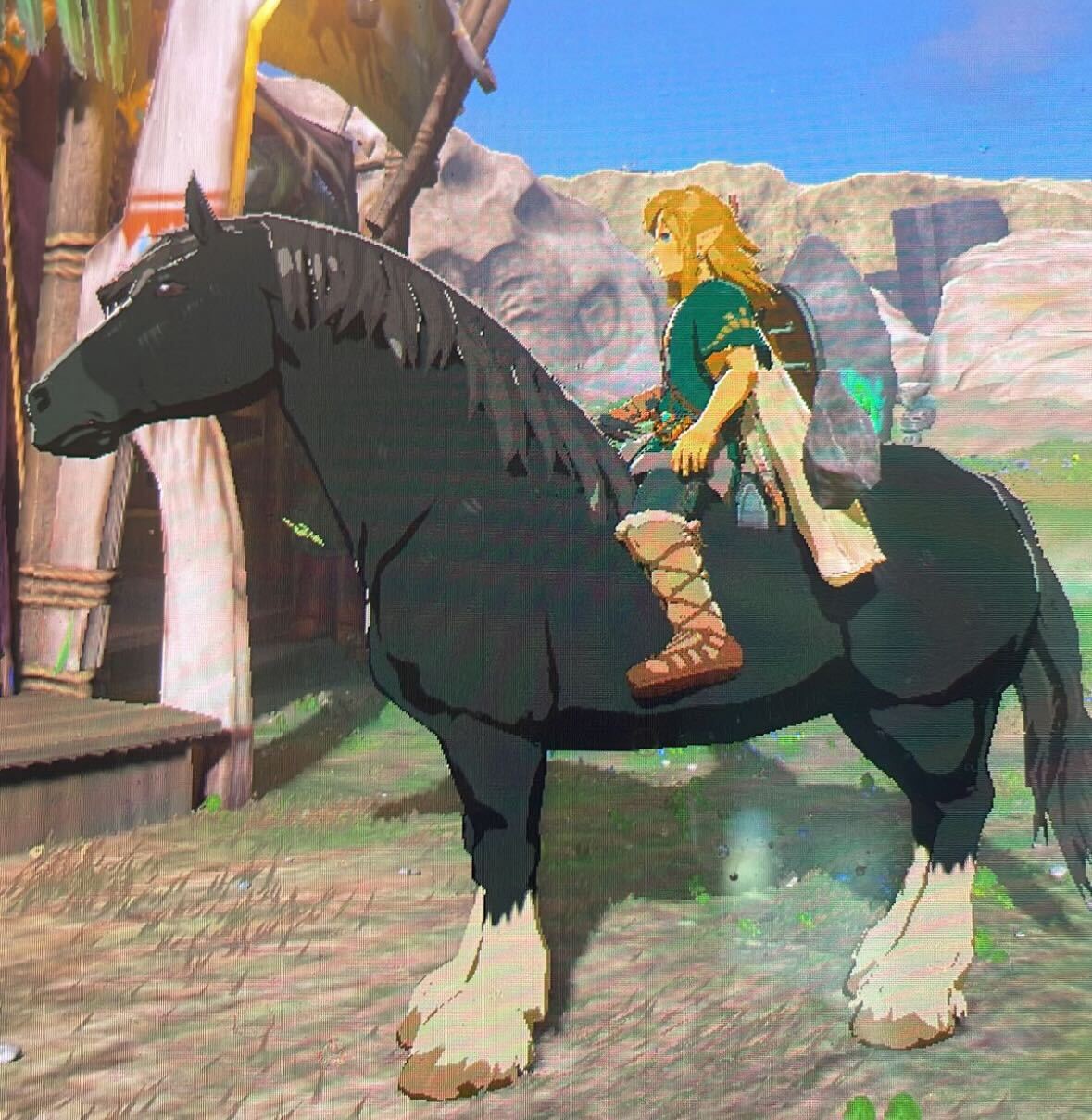 Link on a horse