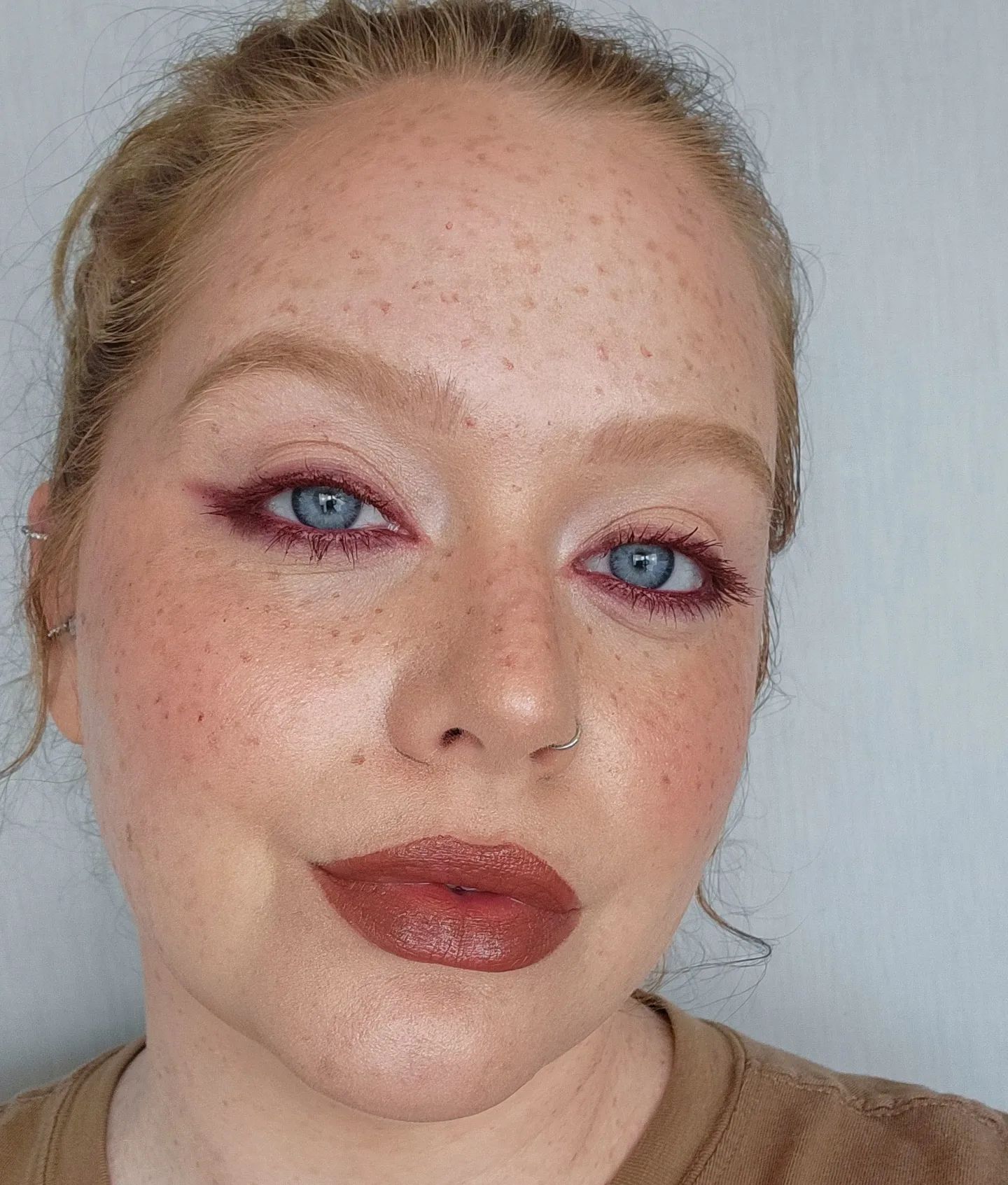 Holly Beth Burgundy Eye Look