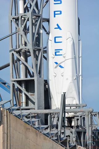 SpaceX's Falcon 9 Rocket with Landing Legs