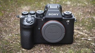 The Sony A1 II on the ground.