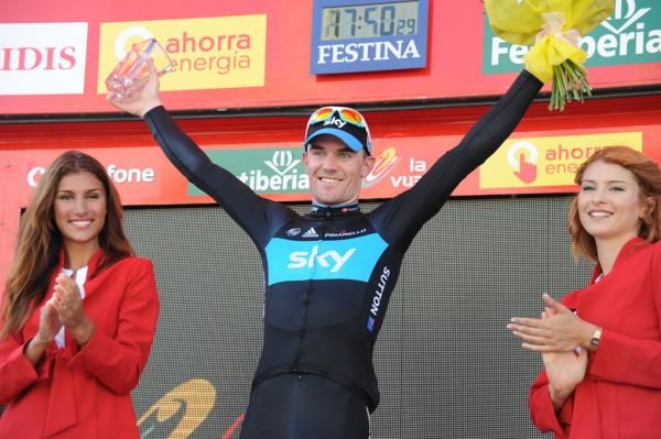Chris Sutton (Sky) took the biggest win of his career to date on stage 2 of the Vuelta a Espana.