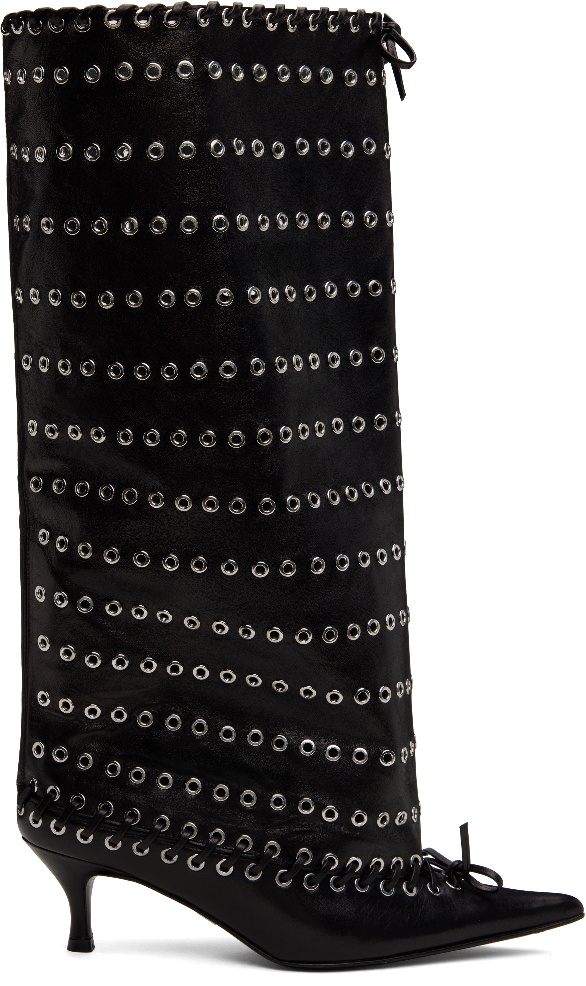 Black Grommet Level Boots