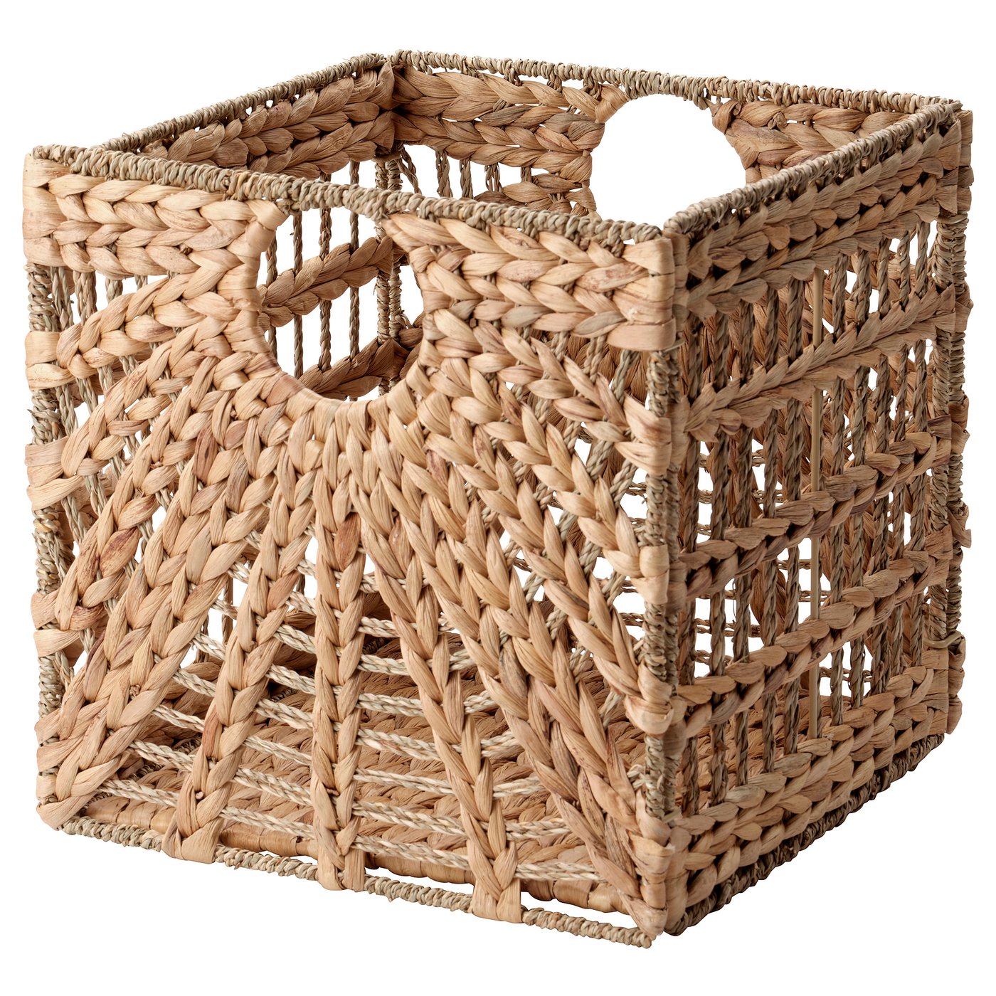 Lustigkurre Basket - Natural Water Hyacinth/seagrass 12 &amp;frac12;x13x12 &amp;frac12; "