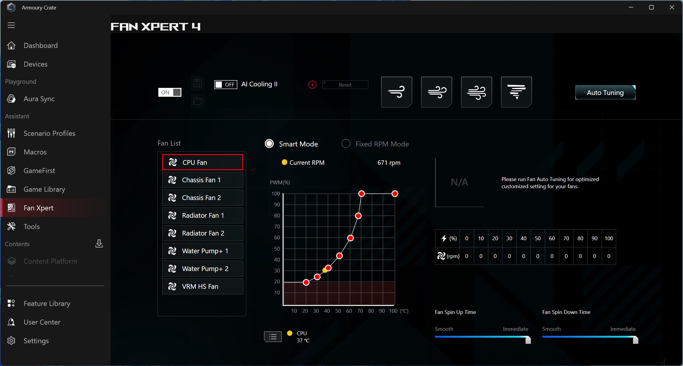 Asus ROG Crosshair X870E Extreme - Armoury Crate