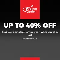 Guitar Center Black Friday Sale: Up to 40% off