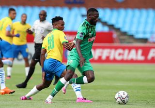 Augustine Mulenga challenged by Themba Zwane 