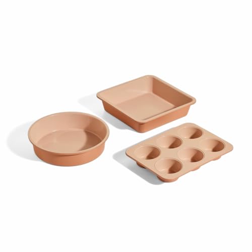 Our Place Wonder Oven Baker&amp;rsquo;s Kit, 3-Piece Round, Square &amp;amp; Muffin Pan Set