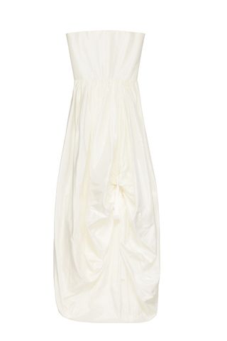 Ssense Exclusive Off-White Gathered Maxi Dress