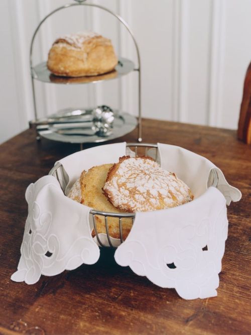 Embroidery-Detail Bread Roll Warmer