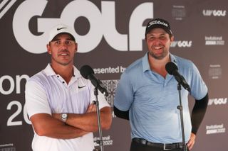 Koepka and Uihlein chat in a press conference