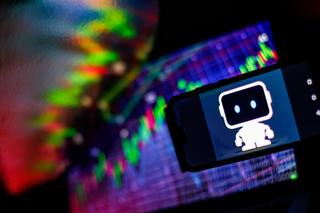 Bot on the screen of a smart phone