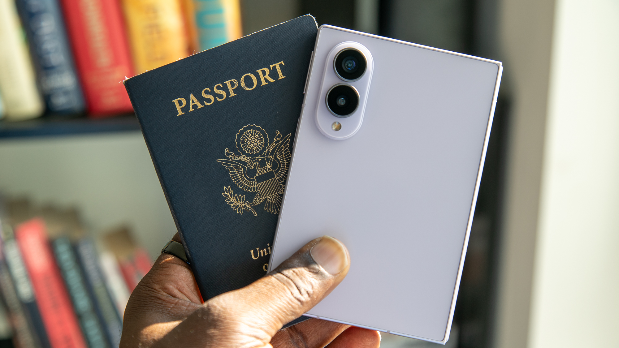 The Galaxy Z Fold 8 with a passport