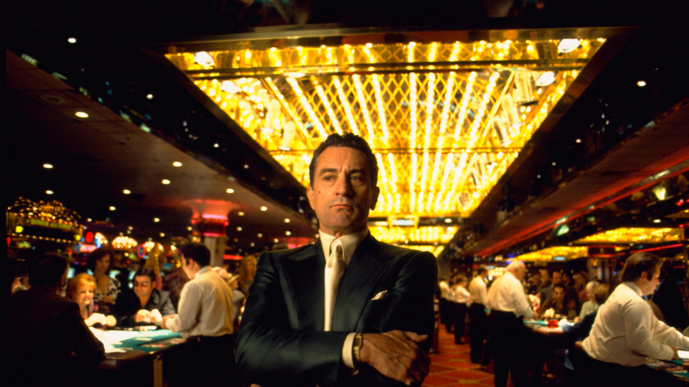 Robert De Niro in a casino.