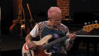 Flea with his 1961 fender jazz bass