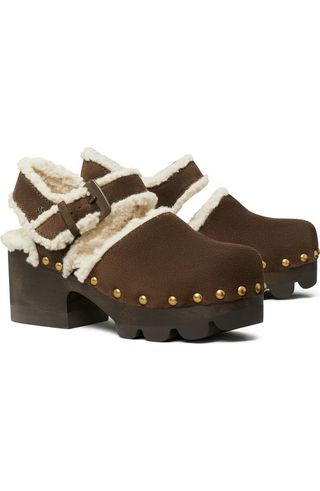 Genuine Shearling Lug Sole Clog