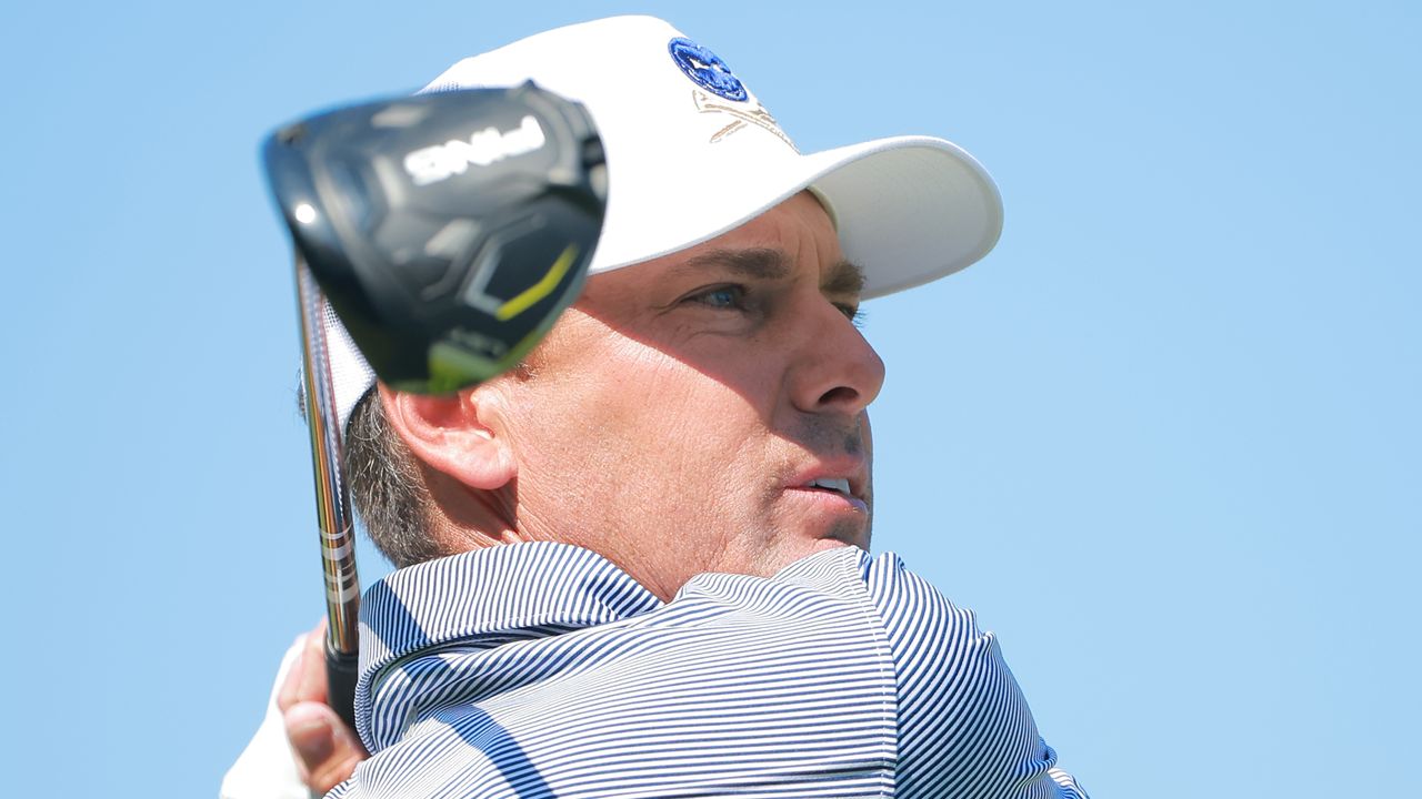 Charles Howell III takes a tee shot on the second day of the 2023 LIV Golf Mayakoba tournament