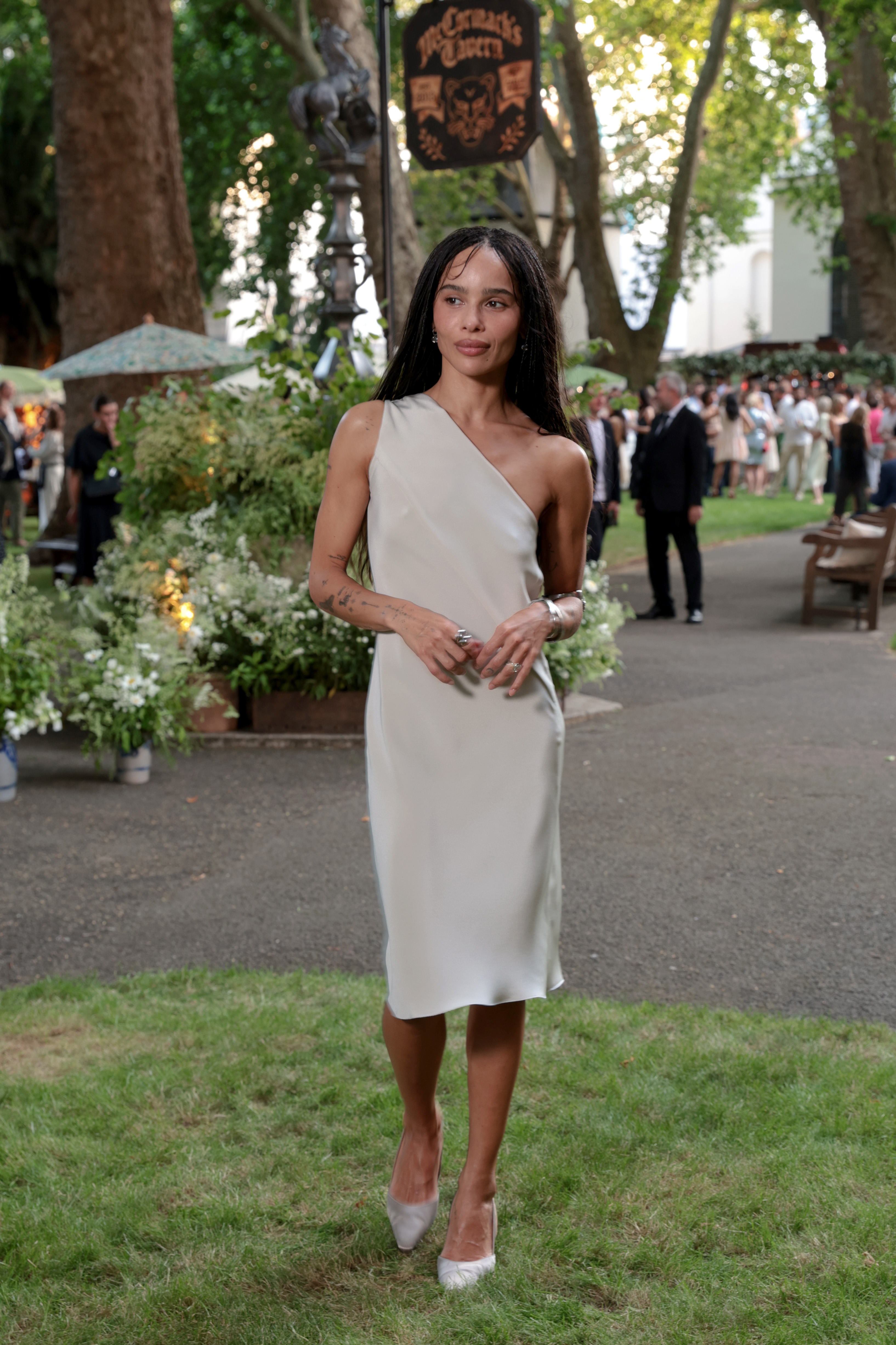 Zo&amp;euml; Kravitz attends Summer Solstice Party hosted by Jessica McCormack with Zo&amp;euml; Kravitz and Carey Mulligan on June 24, 2026 in London, England. (Photo by Darren Gerrish/WireImage for Jessica McCormack)