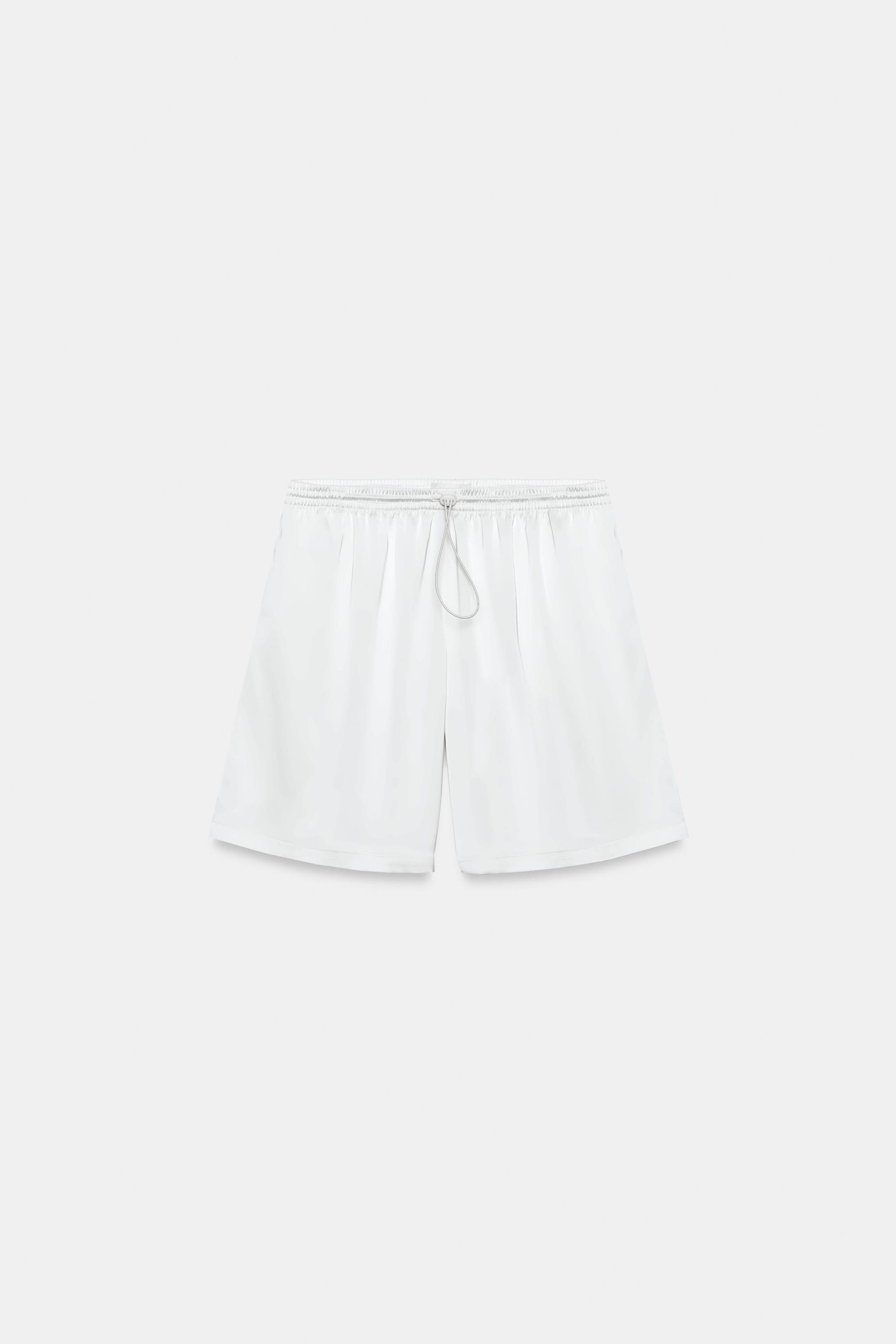 Satin Effect Stopper Shorts