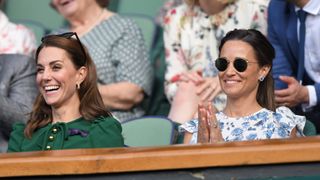 The Princess of Wales and Pippa Middleton in the Royal Box in 2019