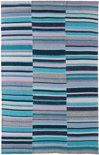 Purple & Blue Stripe Super Soft Blanket