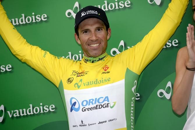 Michael Albasini (Orica-GreenEdge) is the new race leader