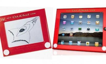 The Etch A Sketch was all the rage for kids in the 1960s. Today the drawing toy resurfaces as a must-have iPad case.