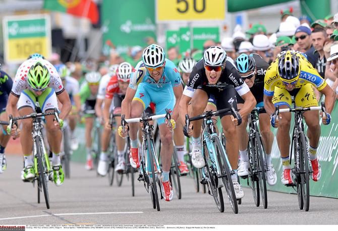 Matteo Trentin (Omega Pharma-Quickstep) finishes off the work and wins the stage