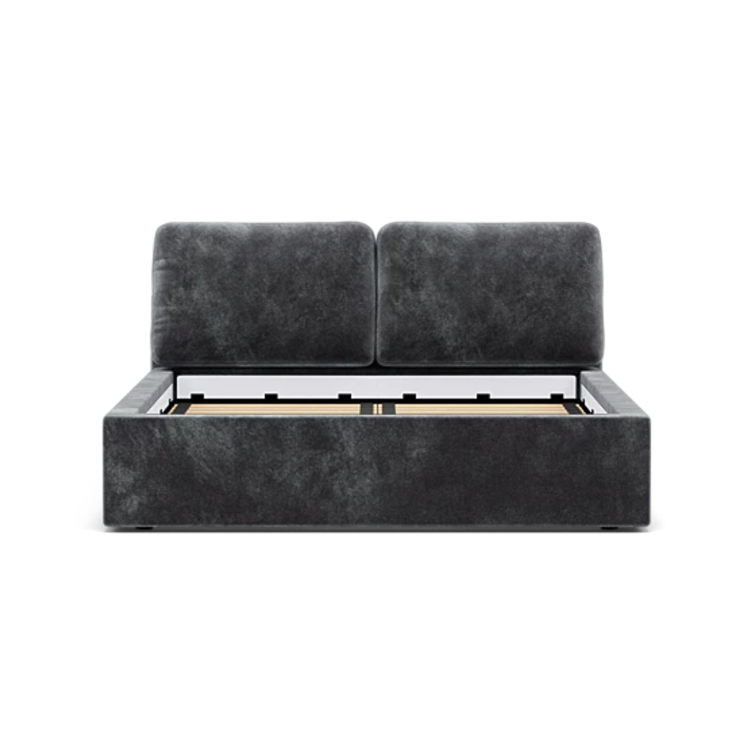 Cozey pillow-style bed frame