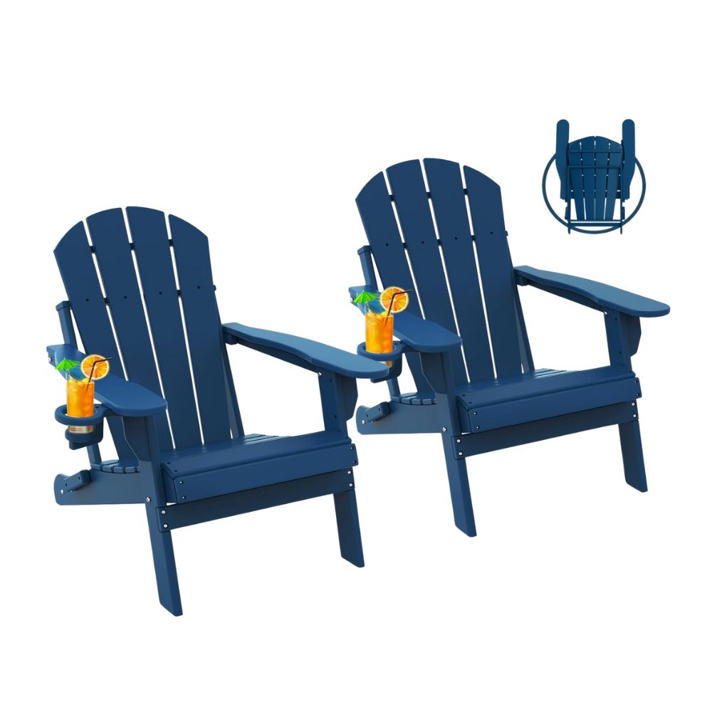 GREENVINES Folding Adirondack Chairs Set of 2