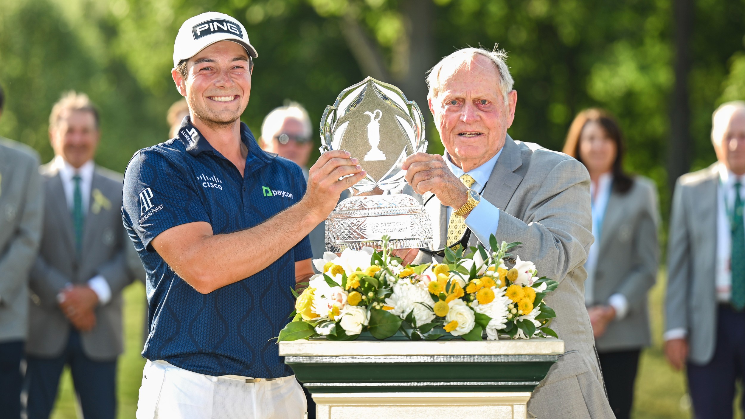 Viktor Hovland and Jack Nicklaus