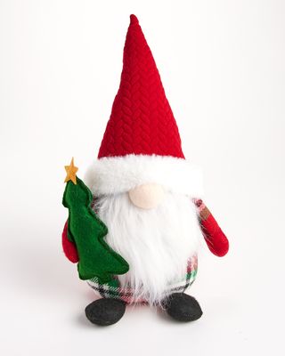 15-Inch Plaid Decorative Plush Gnome