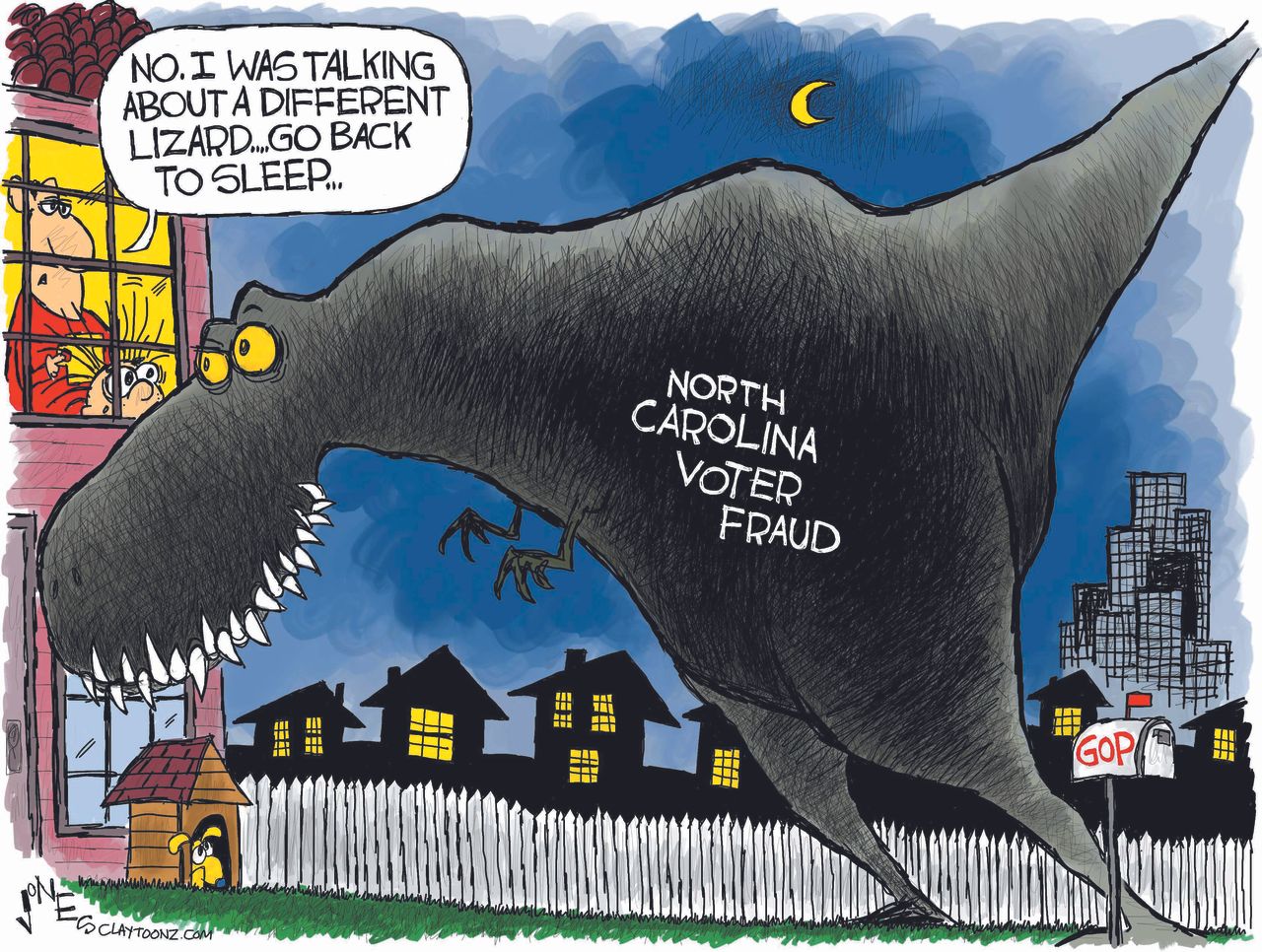 U.S. North Carolina voter fraud lizard GOP