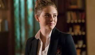 Danielle Rose Russell smiles hair up Hope Mikaelson The Originals The CW