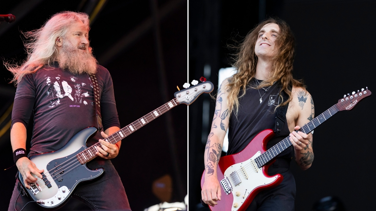 Troy Sanders and Nick Johnston of Mastodon perform on day 9 of 2025 Festival d'&eacute;t&eacute; de Qu&eacute;bec on July 11, 2025 
