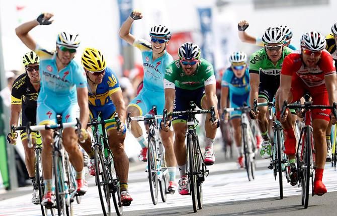 Arman Kamyshev wins stage three and Astana celebrates