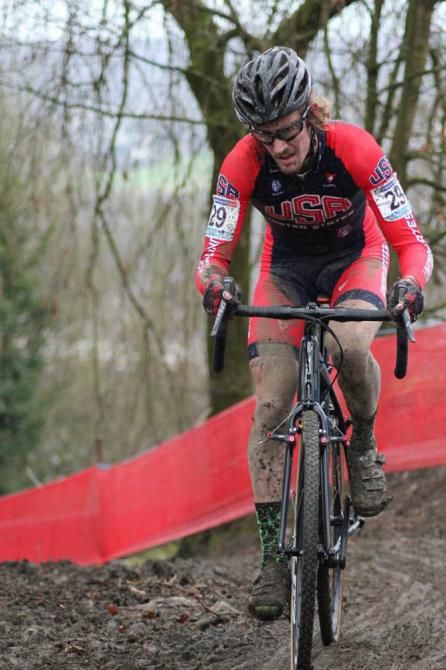Andrew Dillman competes in the Namur World Cup.