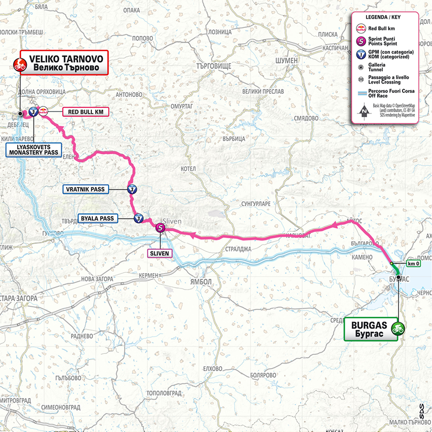 Route information for the 2026 Giro d'Italia