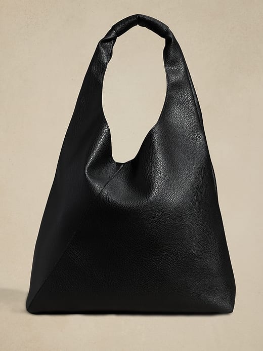 Vegan Leather Slouchy Tote
