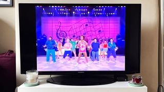 Richard Simmons' 20-minute cardio workout on a TV