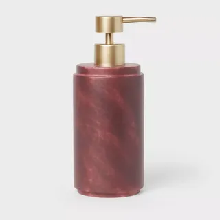 Luxe Faux Marble Soap Pump Wine - Threshold™