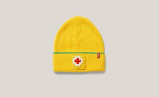 A image of yellow beanie