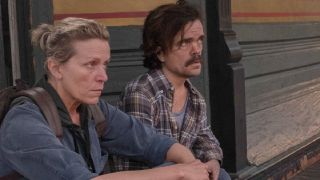 Peter Dinklage and Frances McDormand in Three Billboards Outside Ebbing, Missouri.
