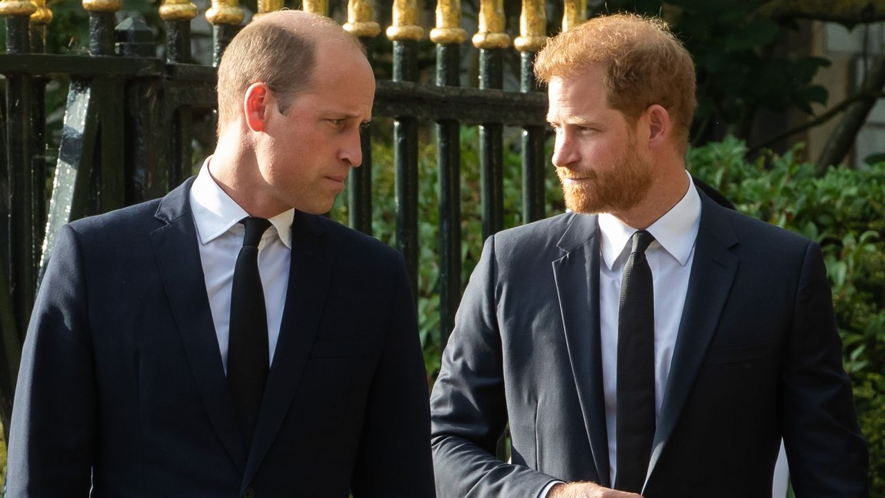 Prince William ‘can’t completely forgive’ Prince Harry it&#039;s claimed, seen here viewing view floral tributes to Queen Elizabeth