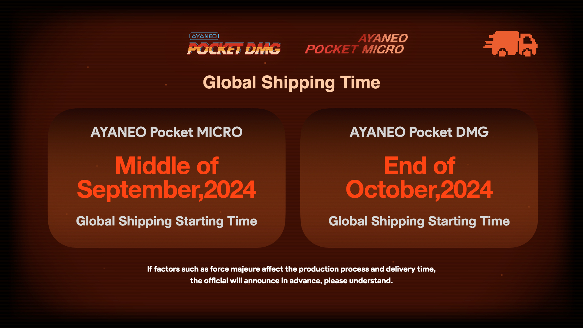 Ayaneo Pocket DMG and Micro shipping expectations