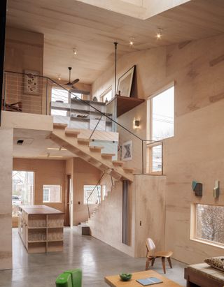 L House by Steven Holl, a furniture gallerist's dream and sculptural timber composition both internally and externally